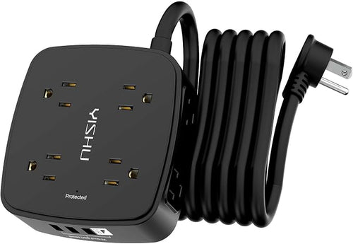 10 Ft Surge Protector Power Strip by YISHU
