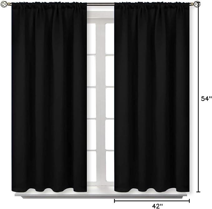 BGment Black Out Curtains 54 Inches Long - Image 8