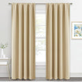 RYB HOME 2 Panels Doorway Curtains | Thermal Insulated, Rod Pocket, Easy by RYBHOME