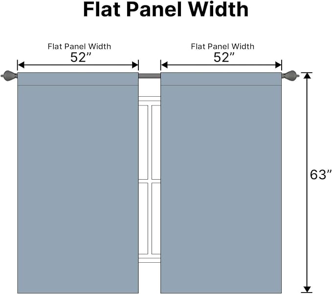 H.VERSAILTEX Blackout Curtains Thermal Insulated Window Treatment Panels Room - Image 7