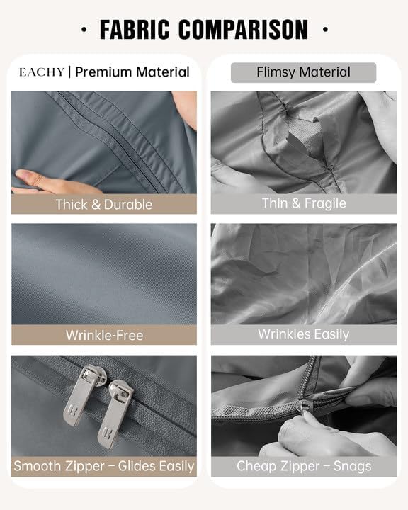 Eachy 2-Pack Comforter Storage Bag Blanket Storage Bags, Compression Storage - Image 3