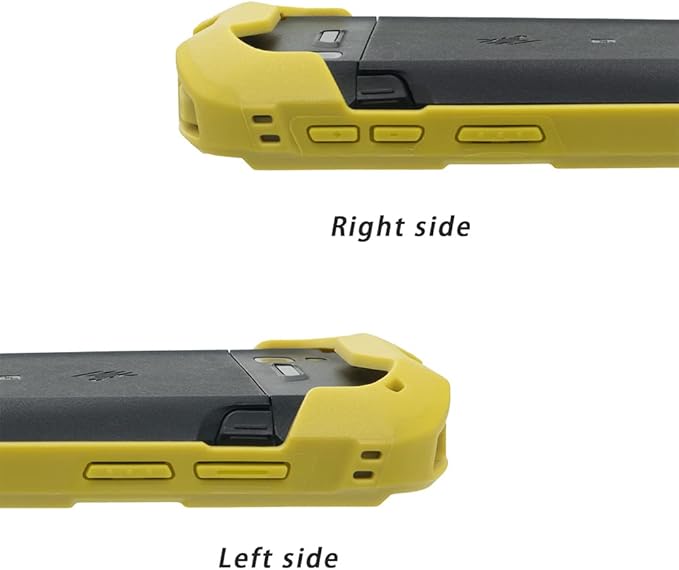 Protective Cover Bumper Case Rugged Boot with Hand Strap for Zebra TC51 TC510K TC52 TC56 TC57 (Yellow)