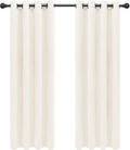 Easy-Going Thermal Grommet Curtains, 2 Panels 52x84 in, Ivory | Washable by Easy-Going