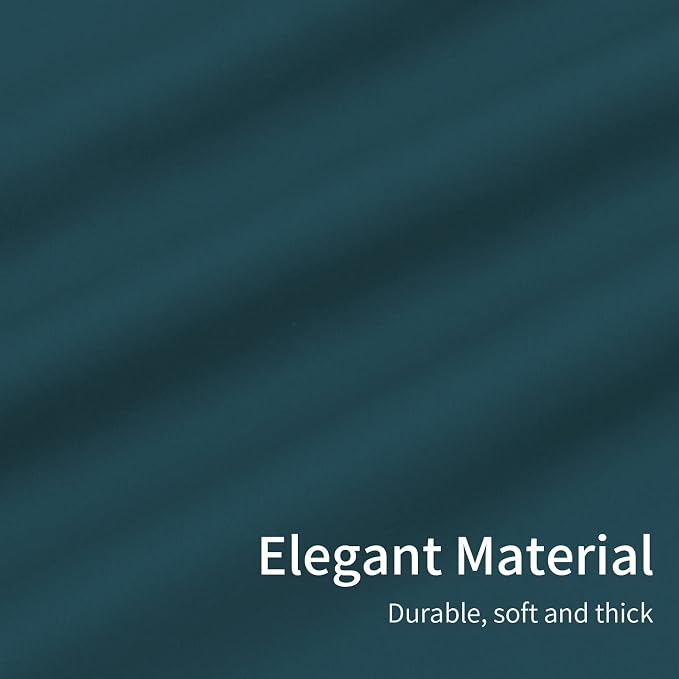Easy-Going Thermal Grommet Blackout Curtains, 2 Panels 46x84 in | Peacock Blue - Image 6