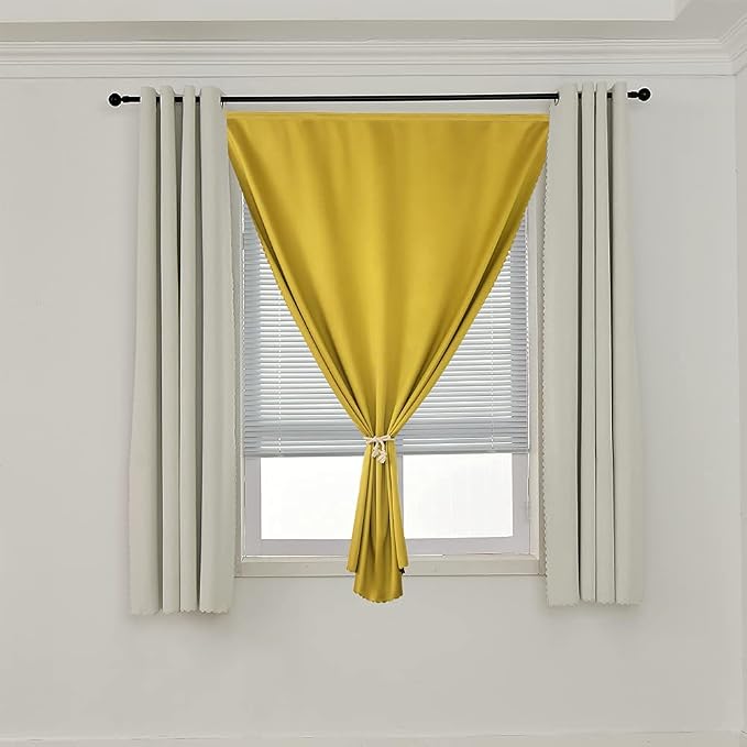 Autohesion Curtains for Windows, Bedroom Blackout Curtains for by JILRON