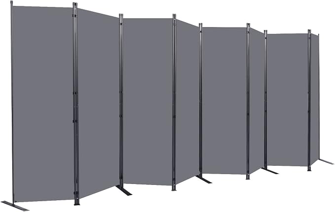 Room Divider 8 Panel-176''Wide, 6FT Room Dividers and Folding Privacy Screen | by HOMSCREENER