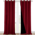 NICETOWN 100% Blackout Blinds, Burgundy Red, Laundry Room Decor Window by NICETOWN