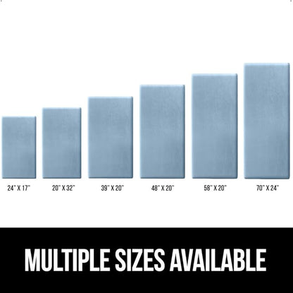 GORILLA GRIP Comfortable Cushioned Kitchen Mats for Floor, 39x20, Waterproof and Stain Resistant Soft Top, 3/4 Inch Thick Ergonomic Standing Desk Anti Fatigue Mat, Foam Supports Ankles, Feet, Sky Blue