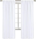BGment White Curtains 72 Inch Length by BGment