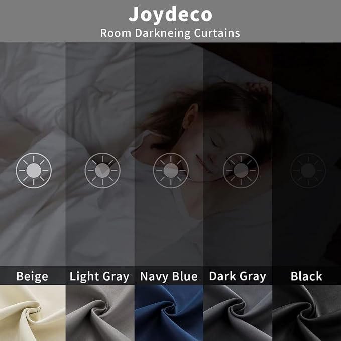 Joydeco 90 Inch Blackout Curtains - Image 6