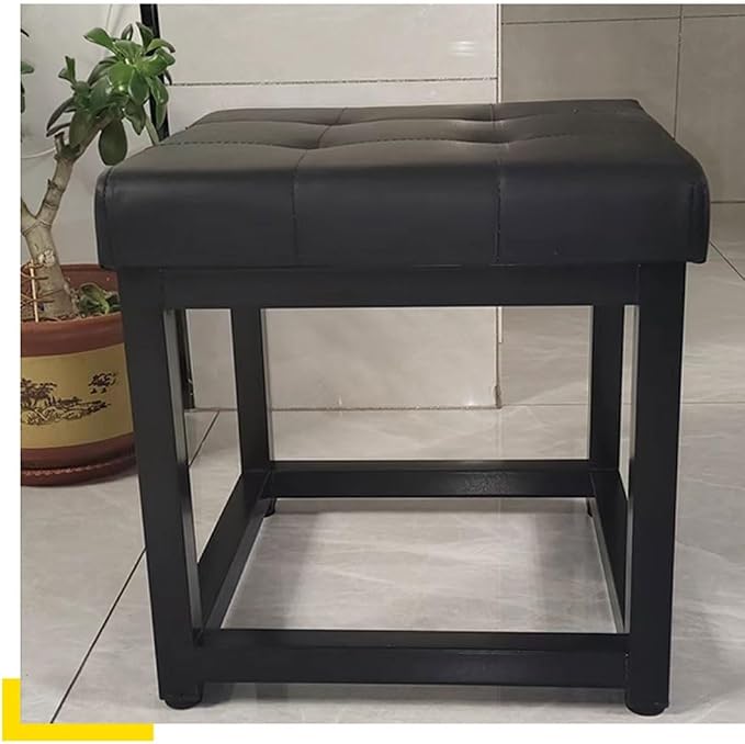 Bench for Bedroom End of Bed Bedside Stool upholstered Sofa backrest Leather - Image 2
