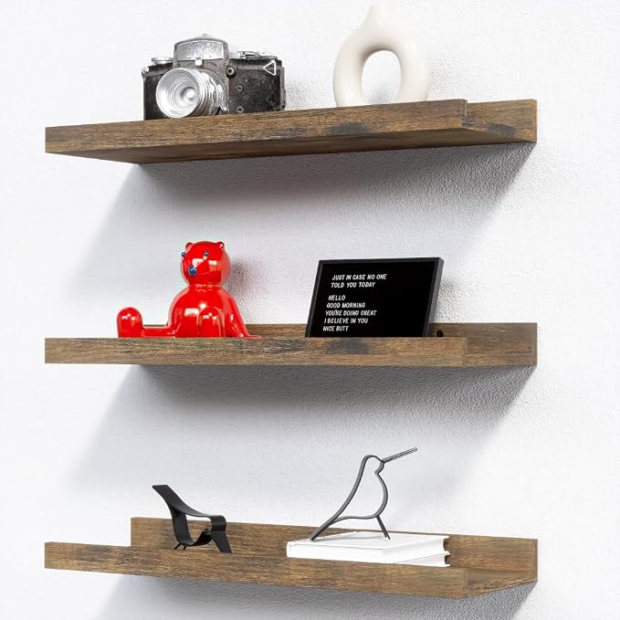 RICHER HOUSE 3-Set Floating Shelves by RicherHouse