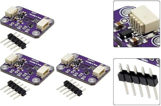 SHT40 SHT41 SHT45 Temperature and Humidity Sensor Module 3.3-5V I2C for Air Conditioners and Automation Controls(SHT41)