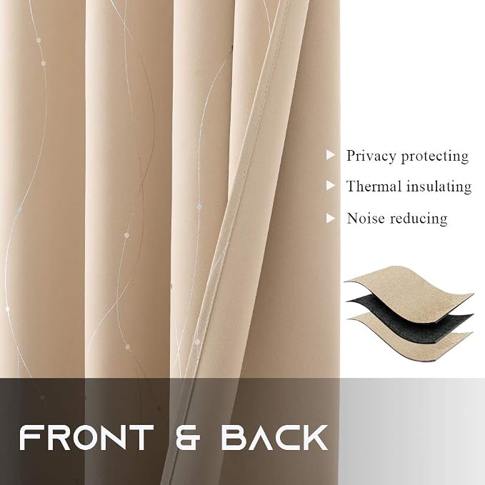 NICETOWN Bedroom Room Darkening Curtains - Image 6
