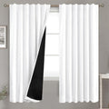 BGment Pure White 100% Blackout Curtains by BGment