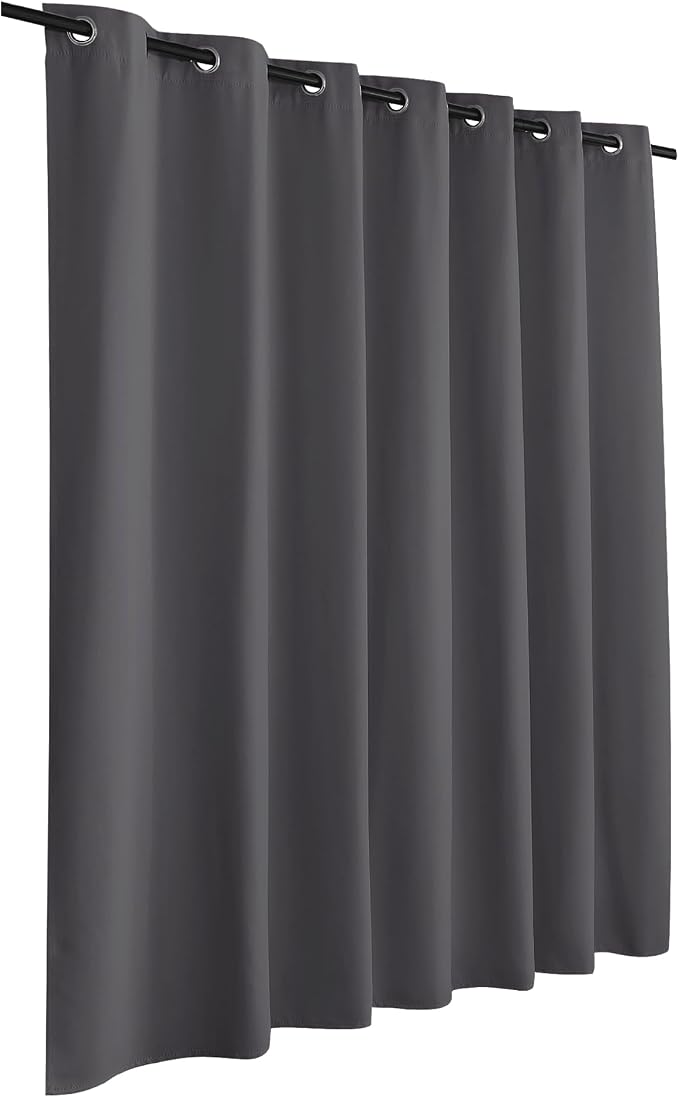 RYB HOME Privacy Curtain for Sliding Glass Door Locker Room Basement Closet | - Image 2