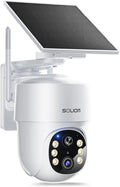 SOLIOM- True 5MP HD Security Cameras Outdoor Wireless, Add-On Camera, Solar Powered, Auto Tracking,Requires Soliombase, Soliombase Supports Up to 4 Cams