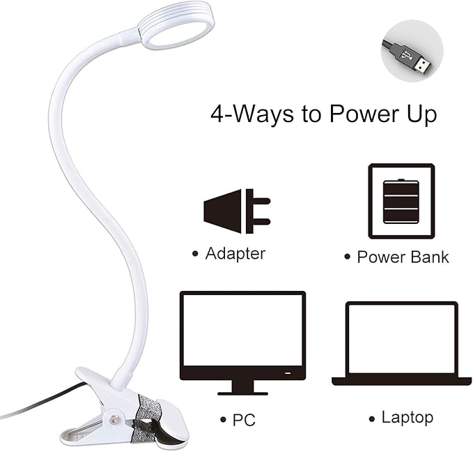 LEPOWER Clip on Light, Book Reading Lamp - Image 6