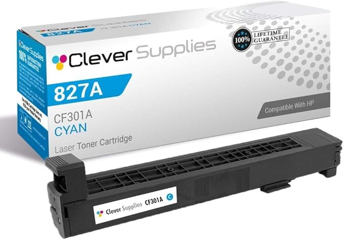 CS Replacement Toner Cartridge Compatible with HP 827A CF301A Cyan Color M880 M880z M880z+ M880z+ NFC