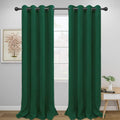 Easy-Going Thermal Grommet Blackout Curtains, 2 Panels 52x108 in, DarkGreen | by Easy-Going