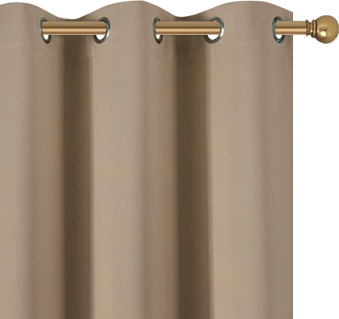 Diraysid Natural Grommet Blackout Curtains - Image 6