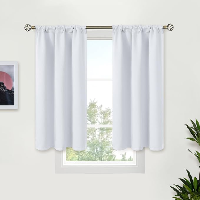 BGment Short Curtains for Kitchen Window Over Sink by BGment