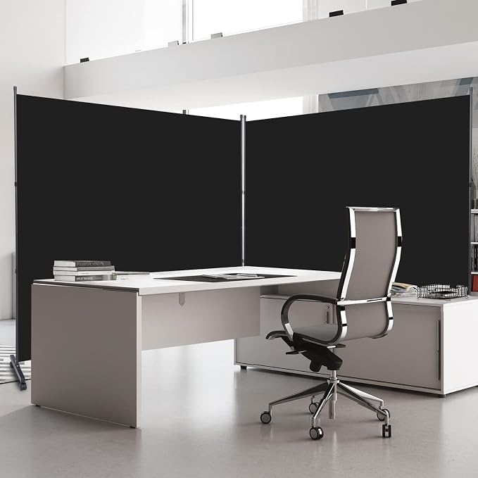 Room Divider 71'' Wide Partition Room Dividers, 1 Panel Wall Divider w/Wheel | - Image 6