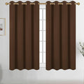 Diraysid Chocolate Brown Grommet Blackout Curtains by Diraysid%2C+refresh+your+life