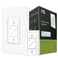 Nexete Smart Wall Dimmer Switch,Single Pole Dimmer with a Wireless Remote,No Wiring DIY Wireless 3-Way Dimmer,Dimming Remote & Voice Control,Bluetooth Work with Amazon Alexa Only
