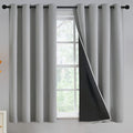 Yakamok Light Grey Blackout Curtains 54 inches Long by Yakamok