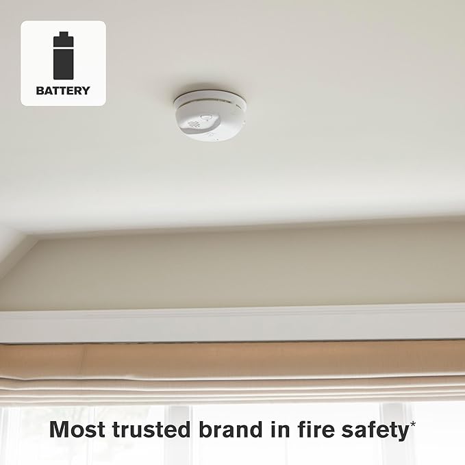 First Alert Combination Smoke & Carbon Monoxide Alarm, Battery Operated Detector with Test & Silence Button, SMICO100, 3-Pack