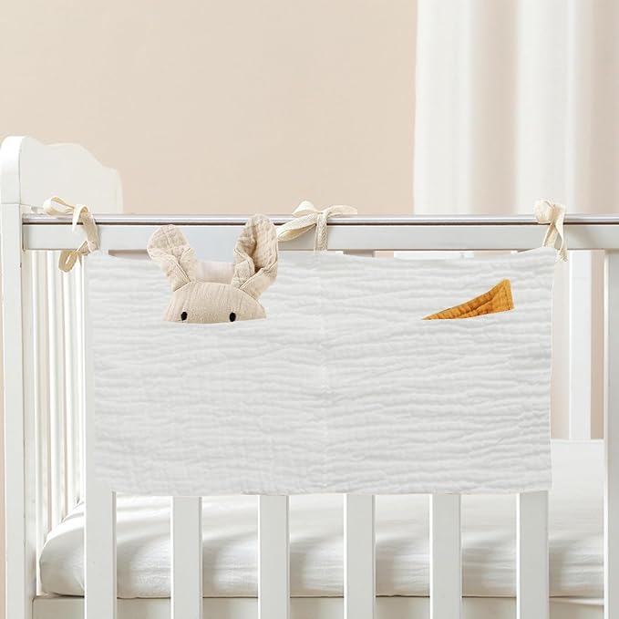 Baby Bedside Hanging Bags Storage Organizer Milk Bottle Toy Crib Baby Nappy-Bag - Image 2