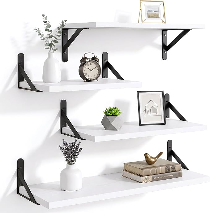 YGEOMER 4 Different Sizes Floating Shelves by YGEOMER