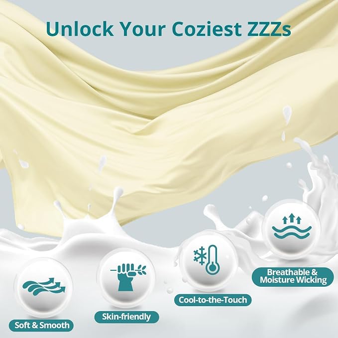 Cooling Pregnancy Pillows for Sleeping, Light Yellow | Sasttie Maternity Pillow - Image 5