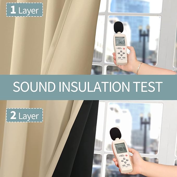 BGment Thermal Insulated 100% Blackout Curtains - Image 5