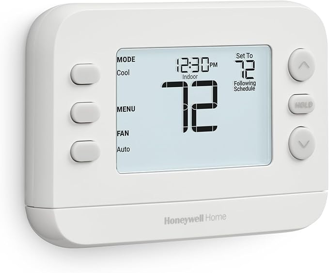 New! Honeywell Home Programmable Thermostat, Conventional/Heat Pump Compatibility, Flexible Schedule, X2P, White, RTH22B