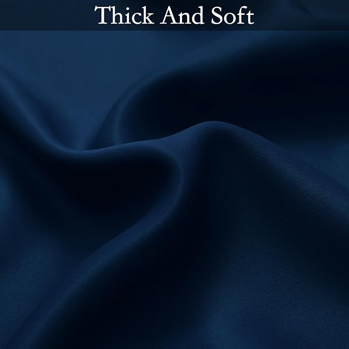 SimpleHome Ombre Gradient Blue White to Gray Curtains - Image 7