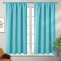 BGment Aqua Blackout Curtains 48 Inch Length by BGment