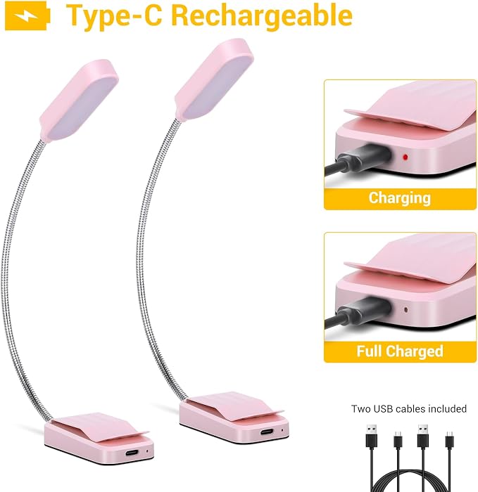 2 Pack Rechargeable Book Lights - Image 7