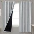 BGment Light Grey 100% Blackout Curtains 63 Inches Long by BGment