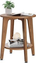 Simple Trending Round Side Table, Small End Table, Nightstand Bedside Table by SimpleTrending