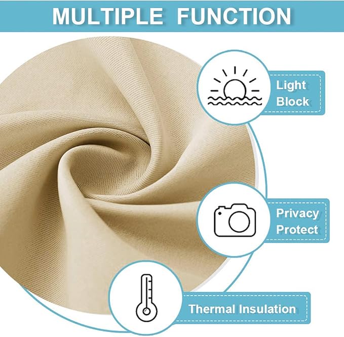RYB HOME Small Window Curtains 45 inches Length - Image 6