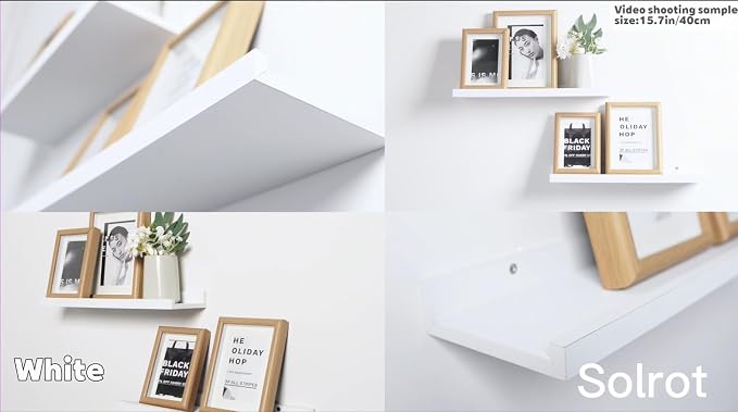 White Floating Shelves for Wall Decor, 36 in Shelf - Image 3
