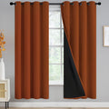 Yakamok Burnt Orange Blackout Curtains 72 inches Long by Yakamok