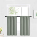 RYB HOME Kitchen Blackout Curtains Over Sink 36 inch Length, Rod Pocket | by RYBHOME
