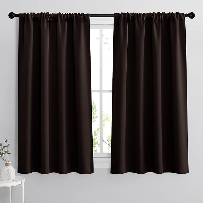 RYB HOME Small Window Curtains 45 inches Length by RYBHOME