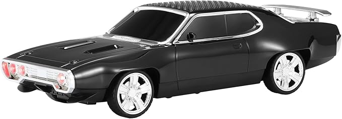 Retro Car Bluetooth Speaker with HD Stereo Sound, TWS Pairing, LED Party Lights, Built-in Microphone, Portable Wireless American Vintage-Style Bluetooth Speaker for Home, Office & Outdoor (Black)