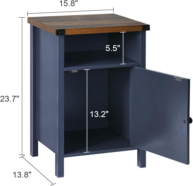 Farmhouse End Table, Nightstand - Image 3