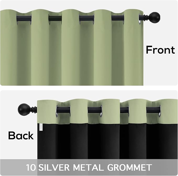 Yakamok 100% Blackout Curtains for Bedroom 84 Inch Length, Light Blocking Drapes - Image 6