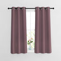 NICETOWN Blackout Dry Rose Curtains 48 inch Length by NICETOWN